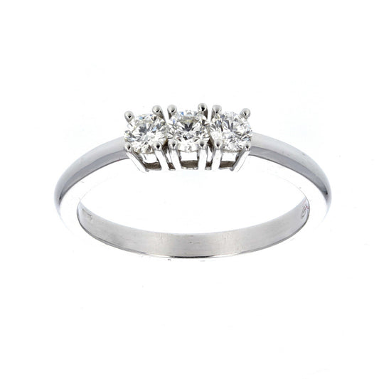 3 Stone Princes Cut Diamond Anniversary Band