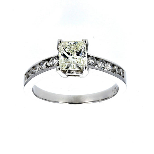 14KT White Gold Diamond Engagement Ring