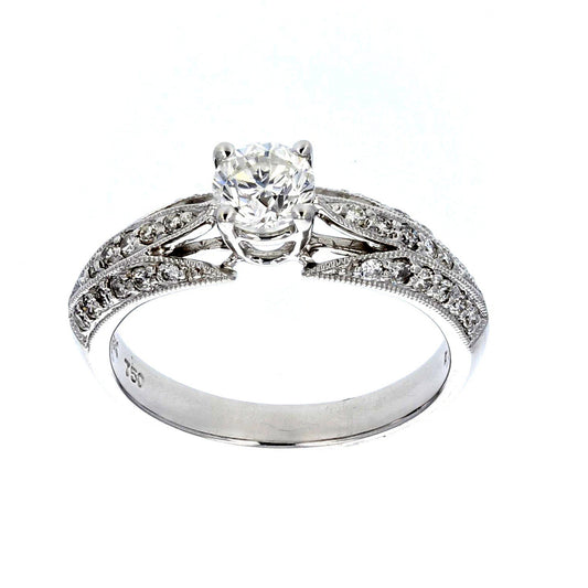 18KT White Gold Diamond Engagement Ring