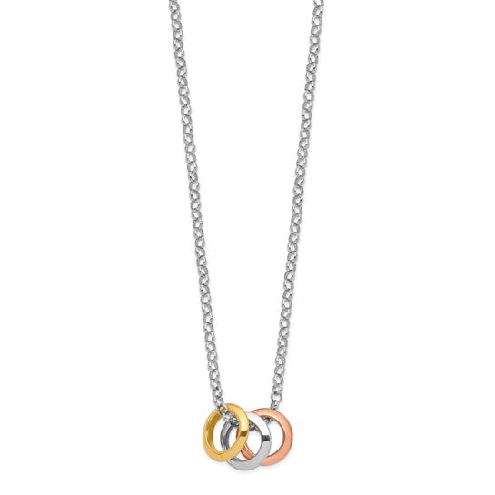 Gold-plated 3-Circle Necklace