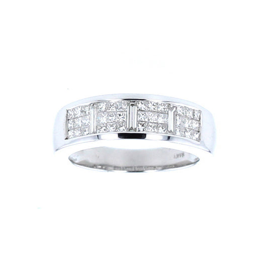 White Gold Wedding Band Diamond Ring