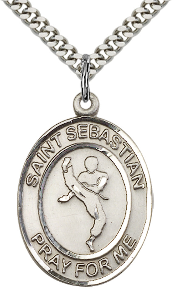 Sterling Silver St. Sebastian Pendant