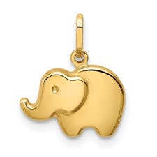 Polished Elephant Charm