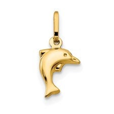 Small Hollow Dolphin Charm