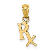 Prescription Symbol RX Pendant